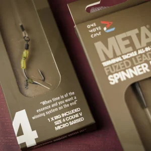 OMC META TERMINAL TACKLE ALL-IN-1 FUZED LEADER ÓLOMCSIPESZ CORNALINER SPINNER RIG "4"
