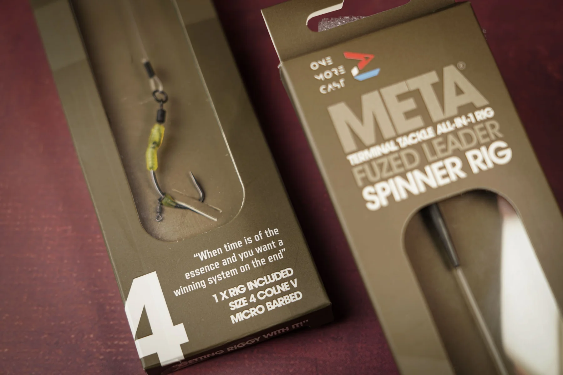 OMC META TERMINAL TACKLE ALL-IN-1 FUZED LEADER ÓLOMCSIPESZ CORNALINER SPINNER RIG "4"