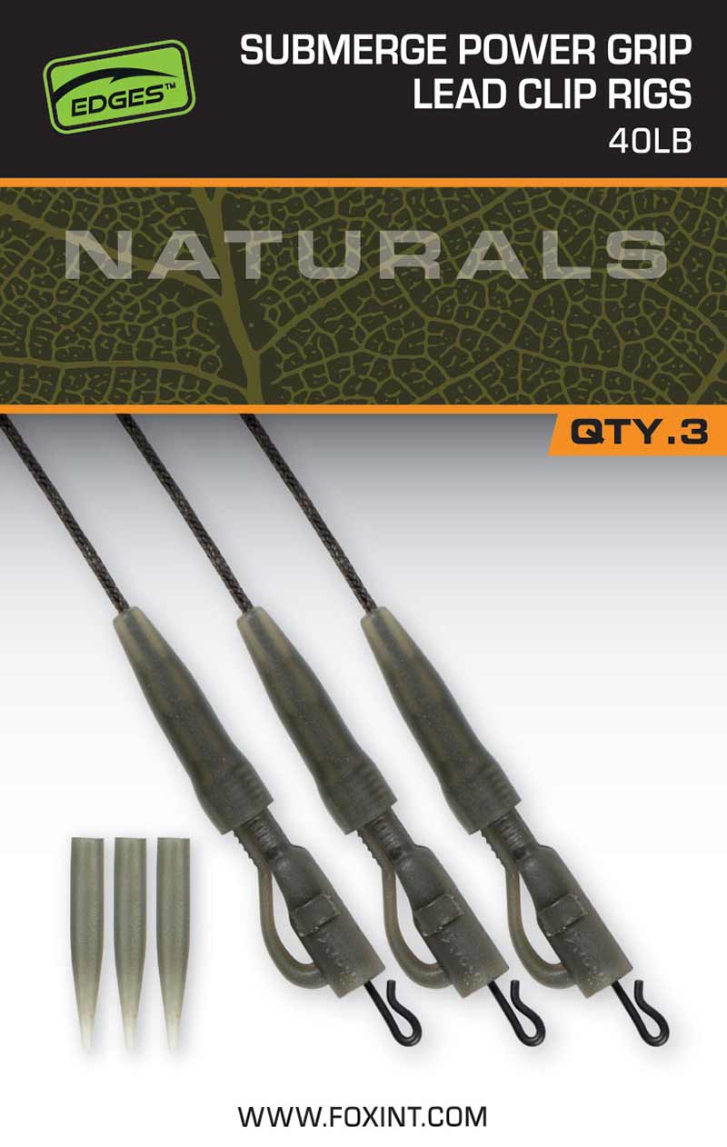 A FOX EDGES™ NATURALS VÍZ ALÁ MERÍTHETŐ POWER GRIP VEZETÉKCSIPESZ-VEZETŐK