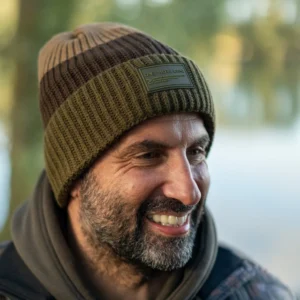 Three Wraps Striped Beanie