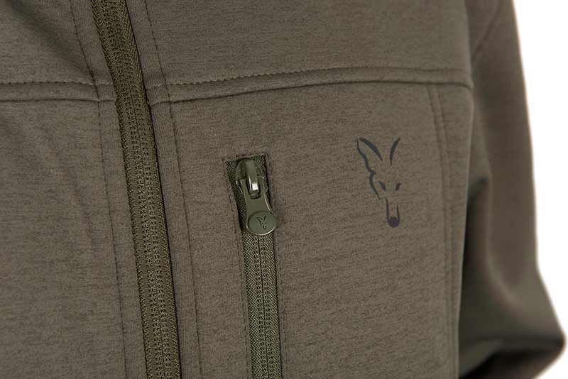 Fox Collection Soft Shell Jacket Green & Black -30% - Image 4