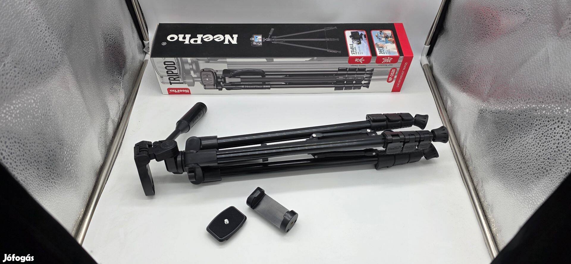 Tripod kamera halradar fényképező állvány 160cm np-3520