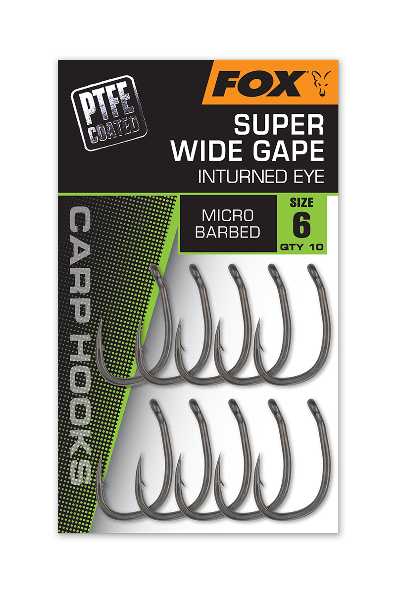 Fox Super Wide Gape - In-Turned Eye 2 -4 es méret