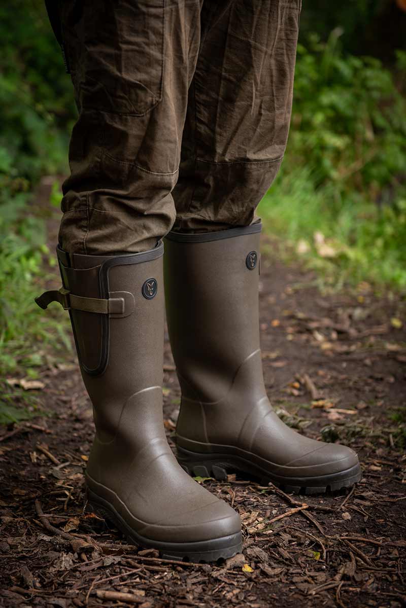Fox Neoprene Lined Camo/Khaki Wellies GUMICSIZMA - Image 4